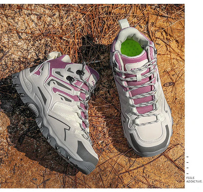 2025 New Hiking Shoes Unisex Outdoor Hiking Sports Shoes Camping Boots Ladies Waterproof Walking Shoes Non-slip Hiking Shoes