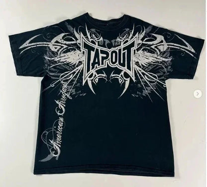 Men's Y2K T-Shirt Basketball Graphic Street Hip Hop Goth Summer Y2K Print Harajuku Short Sleeve Cotton Top Oversized T-Shirt Set