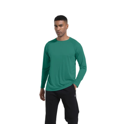Men Long Sleeve t-Shirt Upf 50+ Sun Protection Shirts Tops Breathable Hiking Fishing t-Shirts Casual Tees Man Clothes Streetwear