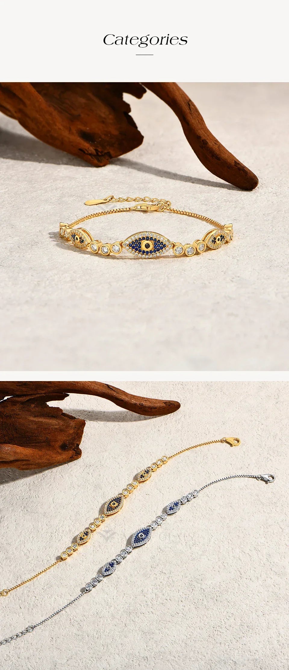Charm Evil Eye Bracelet s925 Sterling Silver Laboratory Sapphire Adjustable Bracelets For Women Party Gift Fine Jewelry
