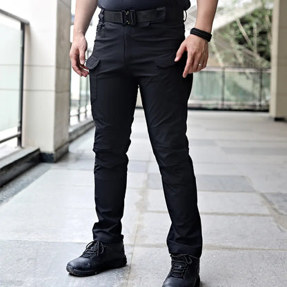 2024 New Summer Tactical Cargo Pants Casual Trousers Men Wear-resisting Multi-Pockets Quick Dry Outdoor Hiking Work Trousers Men