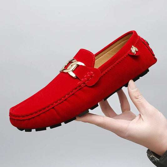 2025 New Handmade Beanie Shoes Men's Soft Sole Slip-On Casual Lazy Shoes Breathable Trbottomy Easiest for Match Large Size