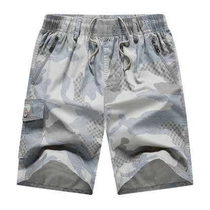 Men's Streetwear Sports Casual Shorts Big Size Loose Fit Knee Pants Man Clothes Fashion Zipper Pockets Drawstring Short Pants