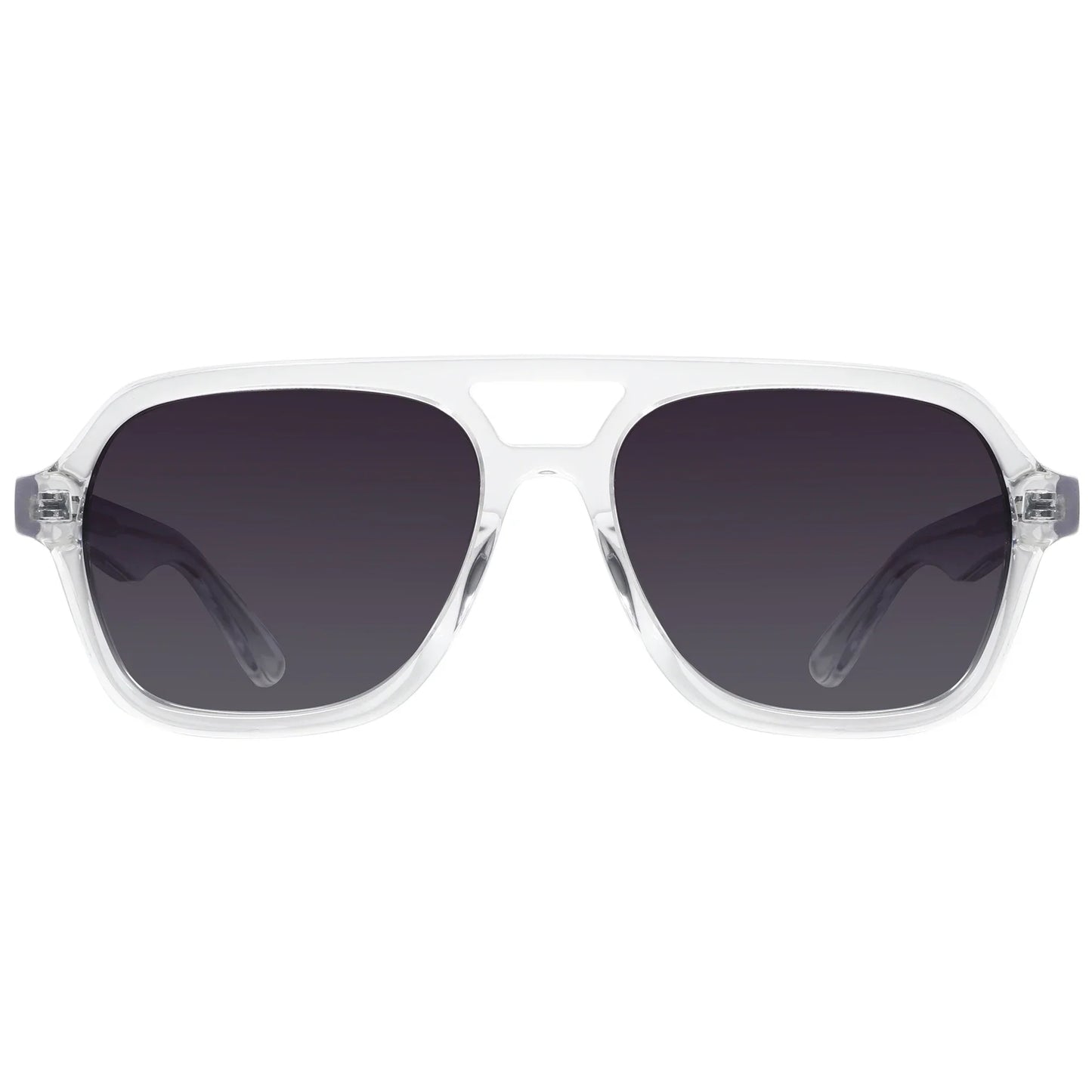 Acetate Pilot Polarized Prescription Sunglasses For Women Double Bridge UV400 Myopia Protection Grade Shade