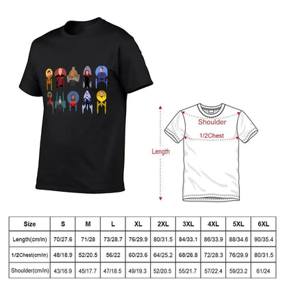Trek ships & captains T-Shirt hippie clothes summer top oversized anime figures mens tall t shirts