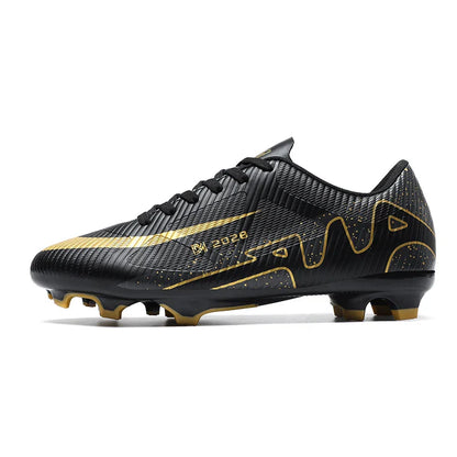 Professional FG/TF Soccer Cleats Men Football Boots Long Spike Grass Match Breathable Lightweight Comfortable Training Sneakers