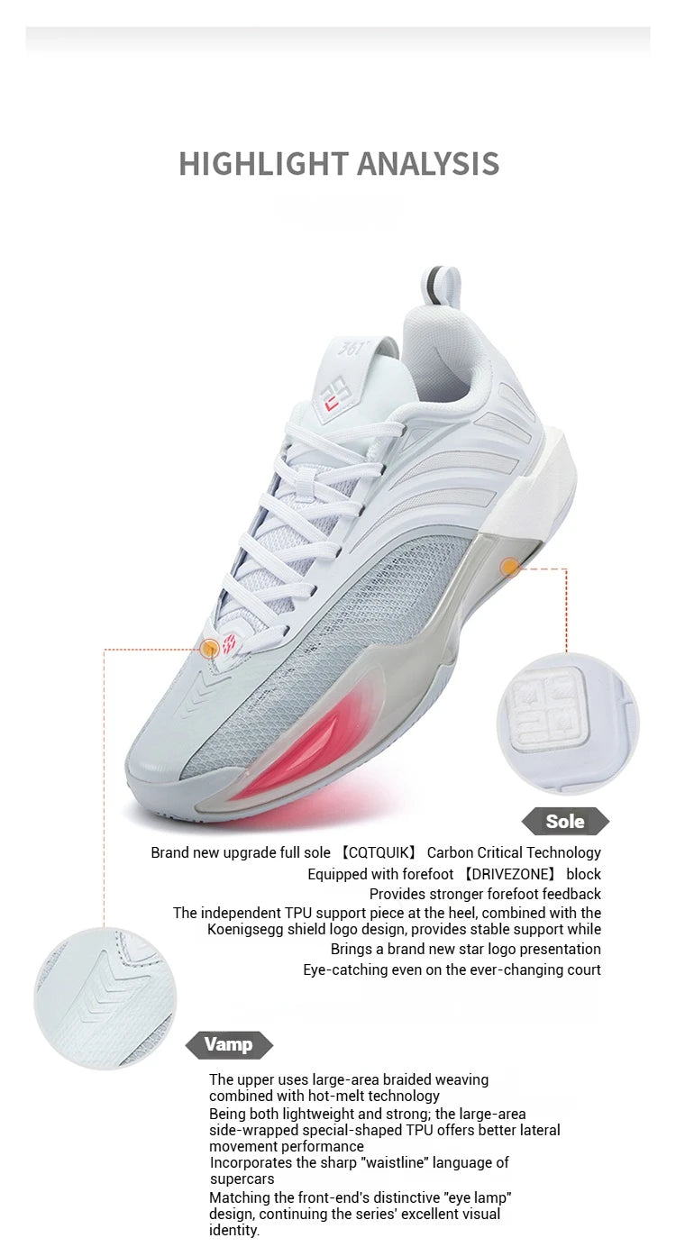 Basketball Shoes New All-Round Performance Maximum Traction Durable Cushioning Sneakers 572541103
