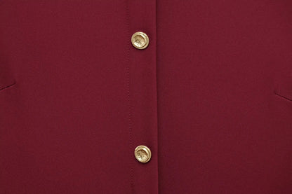 Female Summer Elegant Midi Dress O-Neck Hem Slit With Belt Sleeveless Single Breasted Back Zipper Fashion Long Dress