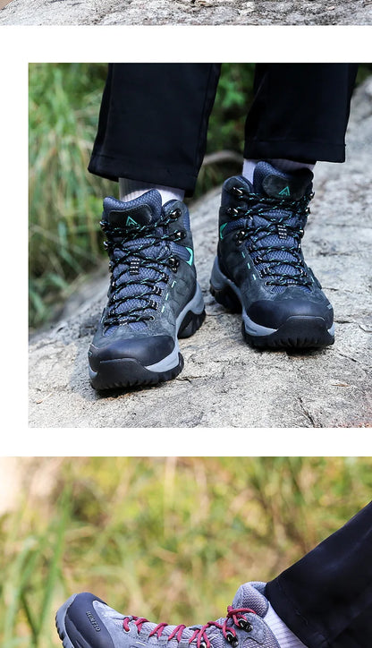Hiking shoes Men's waterproof hunting Boots Tactical Desert Combat Ankle trekking Boots Male Women warm Leather Sneakers
