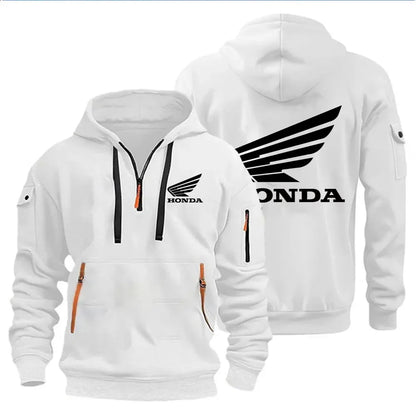 Men's Hoodies Motorcycle Jackets Honda Wings Logo Printed Sweatshirt Pullover Trendy Motorcycle Jackets for Autumn and Winter