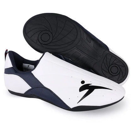 Adult Kids Wear-Resistant Taekwondo Shoes Karate Sneakers Thick Soft Sole Breathable Men Martial Arts Kung Fu Boxing Shoe