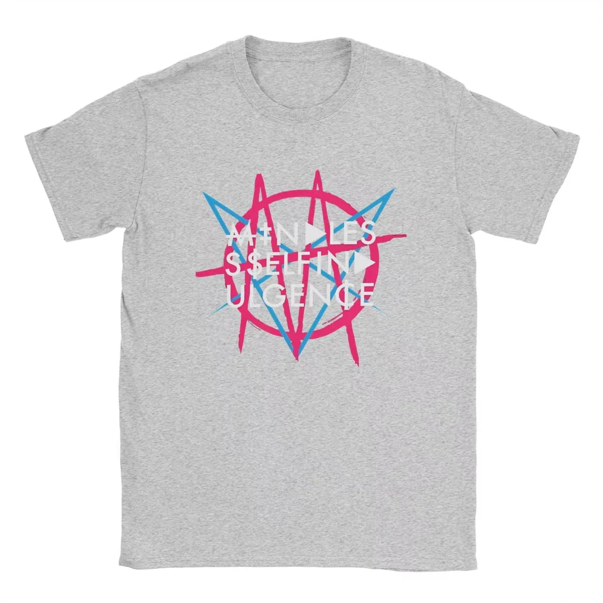 2025 Vintage Mindless Self Indulgence Idol T-Shirt Men Crewneck Cotton T Shirt Punk Band Music Short Sleeve Tee Summer Tops