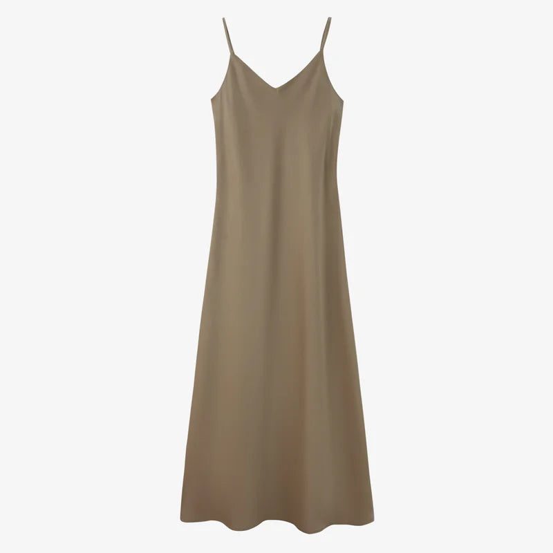 AS 2024 woman clothes thicken ribbing closed-fit wrap tops + Satin Adjustable straps dress (ship out in 1 day)