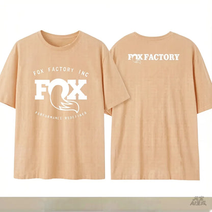 Summer Fox Racing Cross - country Mountain Bike Commemorative T - shirt High Quality Fashion Men Women Short Sleeve Round Neck