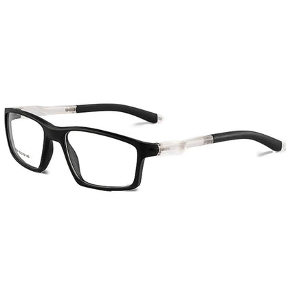 Geometry Sports Men Women Running Anti-dropout Reading Glasses TR90 Prescription Anti Blue Light Myopia Customized 9804