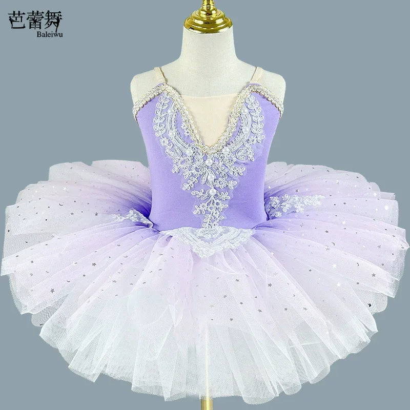 Fashion Performance Princess Dress Girls Clothes Summer Baby Ballet Leotard Vestidos Tutu Children's Ballet Skirt Dance Costume