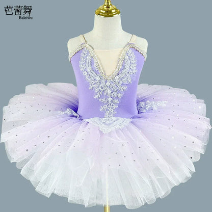 Fashion Performance Princess Dress Girls Clothes Summer Baby Ballet Leotard Vestidos Tutu Children's Ballet Skirt Dance Costume