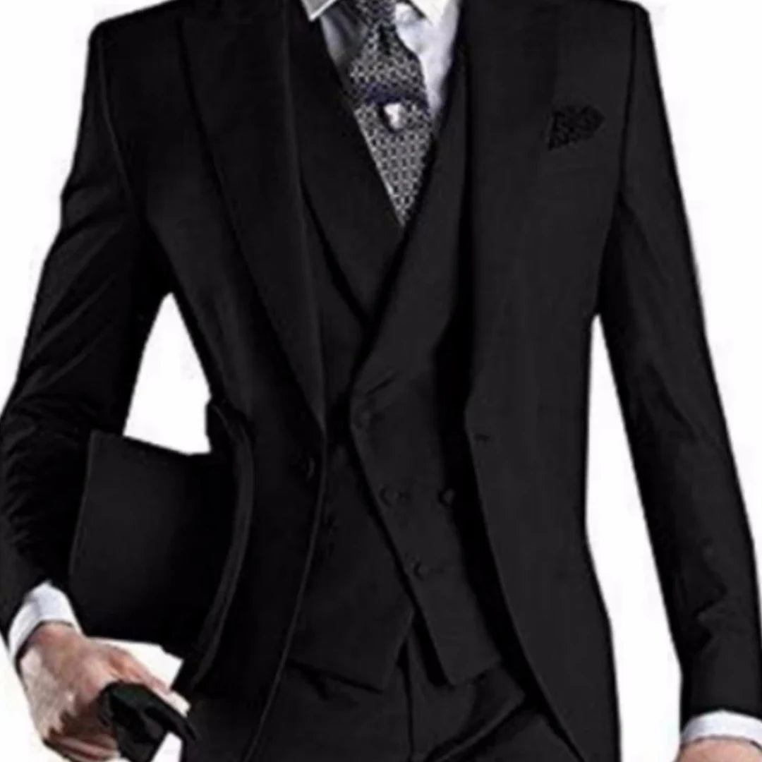 Men Vest Dark Gray With Lapel Solid Waistcoat For Wedding Banquet Prom Business Work Casual Daily Men Vest (ONLY SALE VEST)