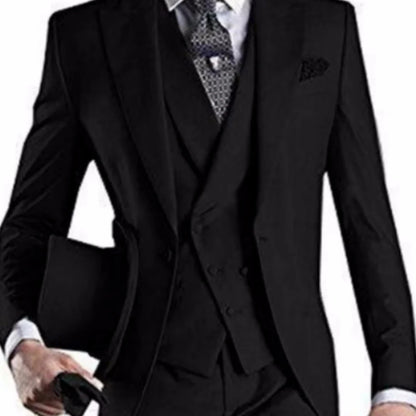 Men Vest Dark Gray With Lapel Solid Waistcoat For Wedding Banquet Prom Business Work Casual Daily Men Vest (ONLY SALE VEST)