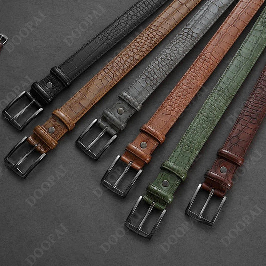 Men's PU Leather Alloy Pin Square Buckle Belt Business Leisure Belt Casual Vintage Jean Gifts Belt for Women LONG Large Size 150