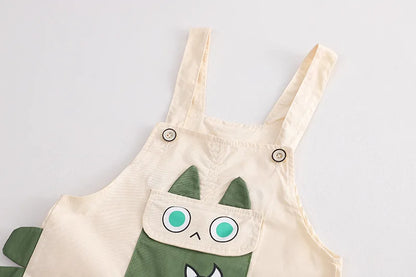 New Summer Kids Baby Clothing Boy T-shirt Bib Shorts 2Pcs/Set Toddler Fashion Infant Children Clothes Suits 0-5 Years