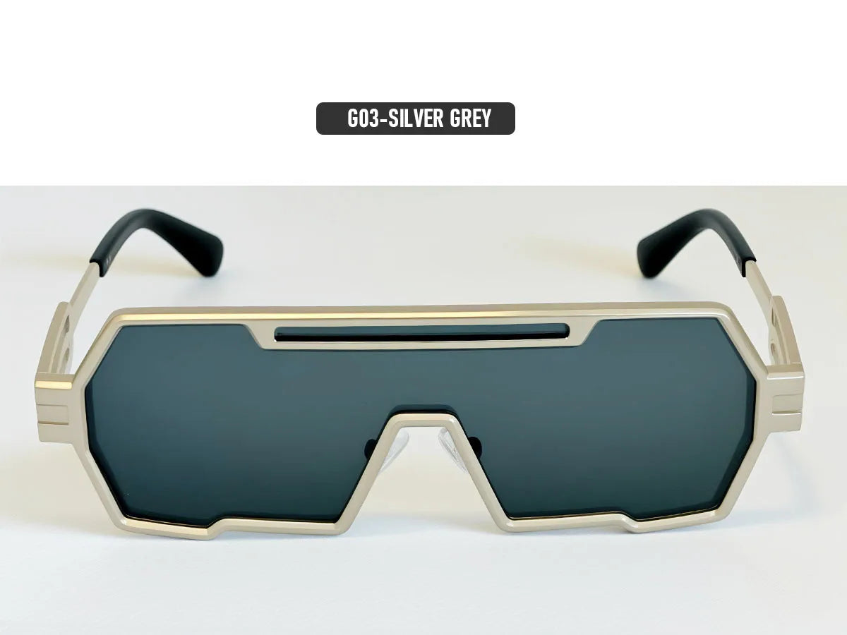 Square Steampunk Sunglasses Women 2026 One Pieces UV400 Protection Sunglass Men Brand Design Fashion Glasses Gafas De Sol Hombre