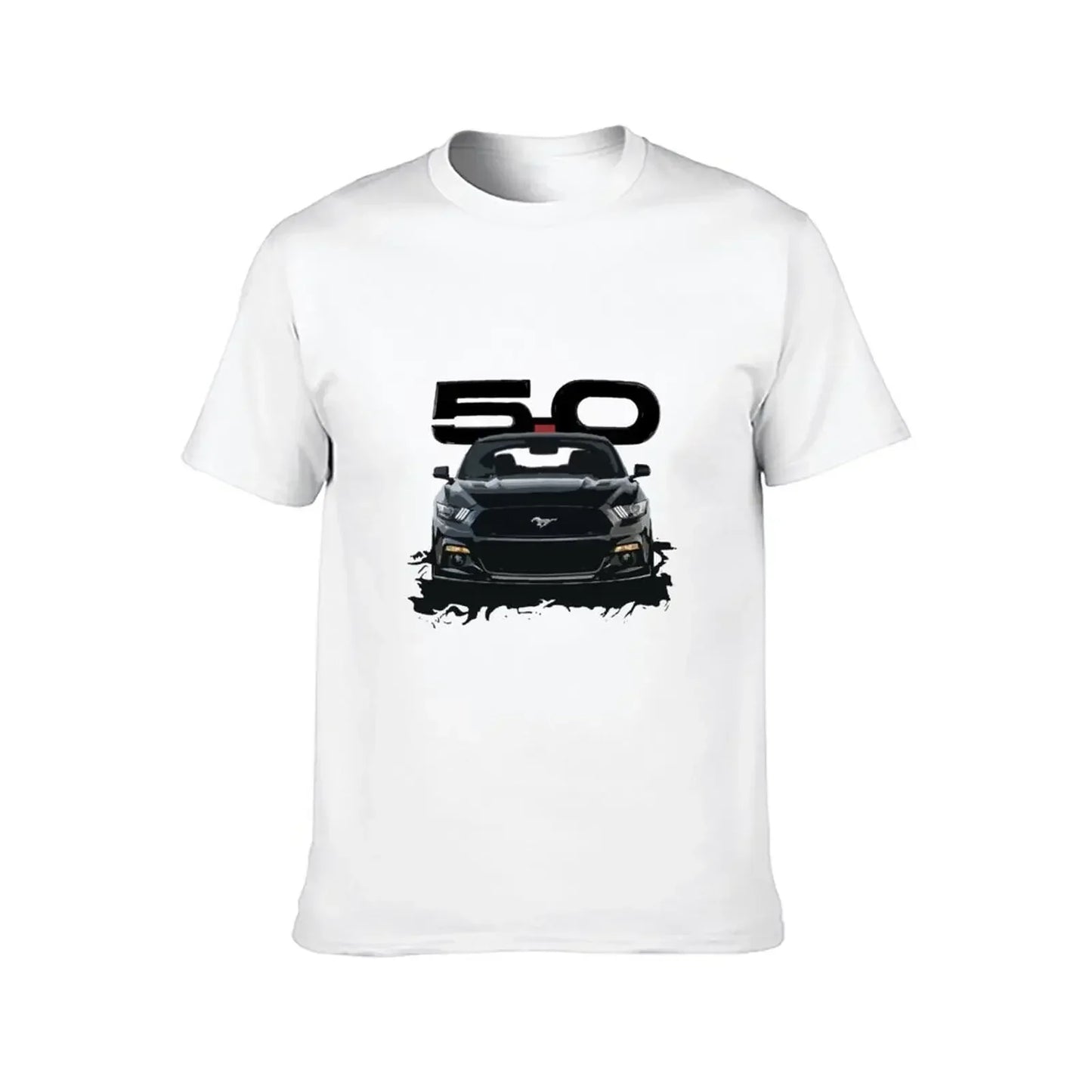 Black Mustang S550 T-Shirt for a boy hippie clothes vintage plain t shirts men