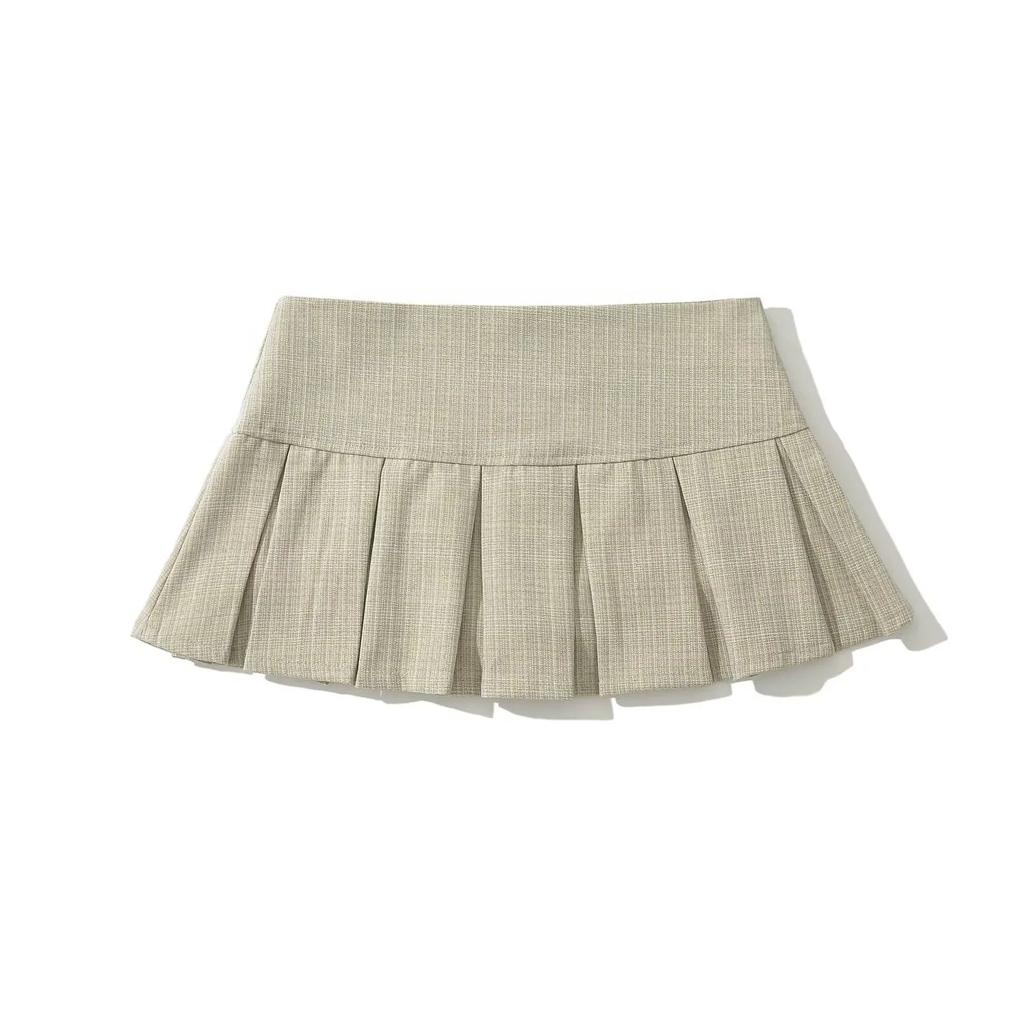 American Retro Pleated Mini Skirt Women Sexy Low Waist Summer Skirts Cool Girl Y2K saia