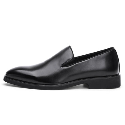 Italian brand mens Loafers Men's brown daily soft sole red sole patent leather shoes Outdoor business dress shoes big size：38-48