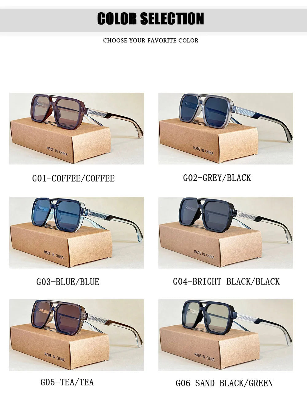 Square Sunglass Men Vacation Fashion Glasses Vintage Sunglasses Women 2025 Gafas De Sol Hombre Lunette Soleil Femme Dropshipping