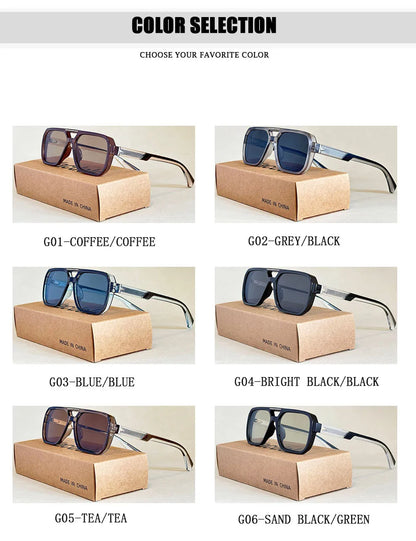 Square Sunglass Men Vacation Fashion Glasses Vintage Sunglasses Women 2025 Gafas De Sol Hombre Lunette Soleil Femme Dropshipping