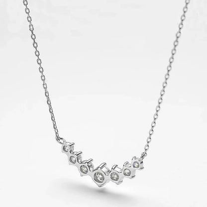 1.7/2.8CT Moissanite Pendant Necklace for Women 925 Sterling Silver Wedding Anniversary Fine Jewelry with Certificates