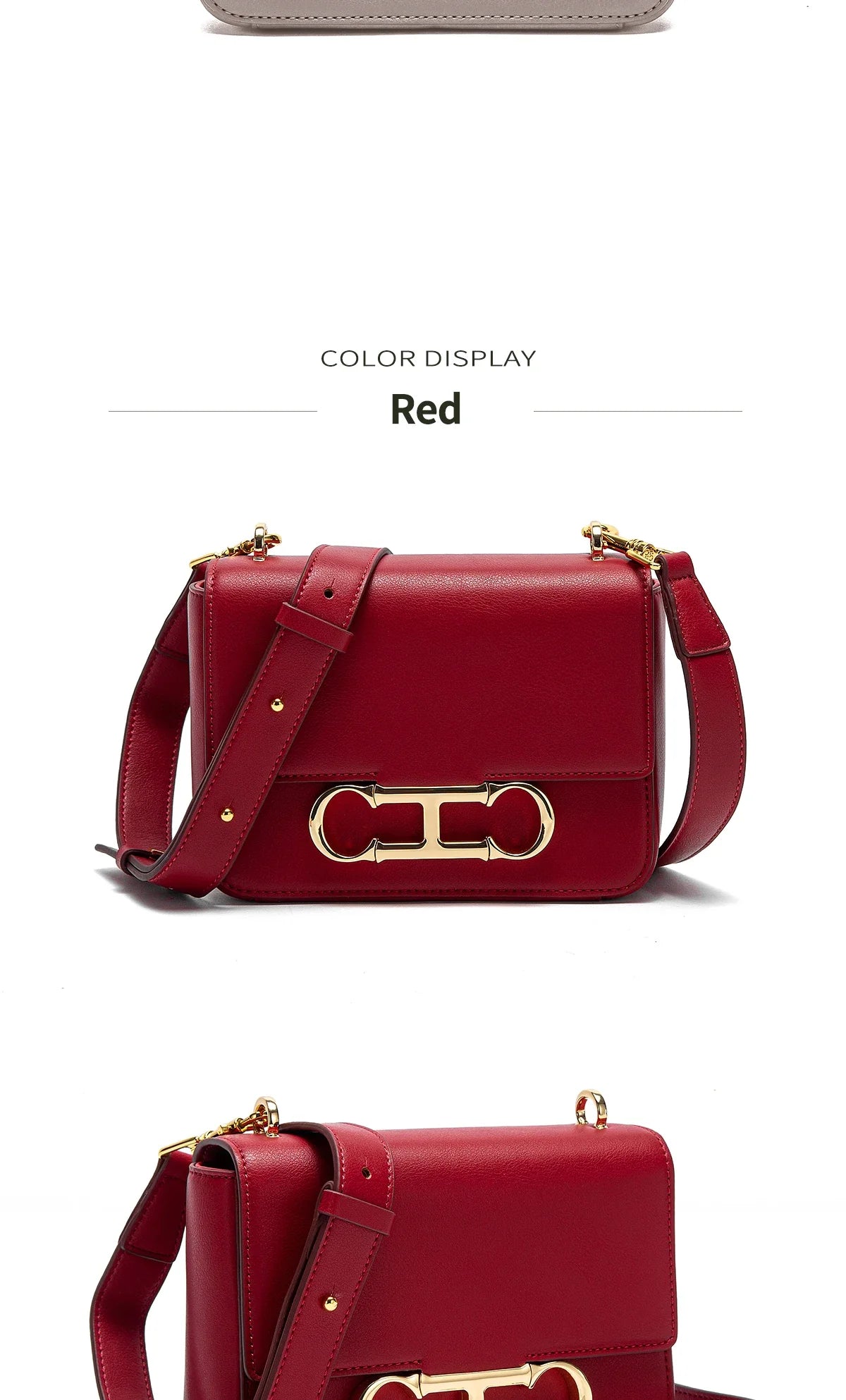 Magnetic Flip Cover 2025 New Synthetic Leather Red Business Women's Bag Women's Crossbody Bag