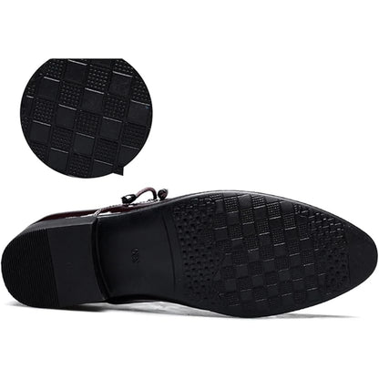 Mens Loafer Shoes Slip on OXford Dress Shoes for Men Patent Leather Modern Business Casual Driving Prom Party Wedding Comfortabl