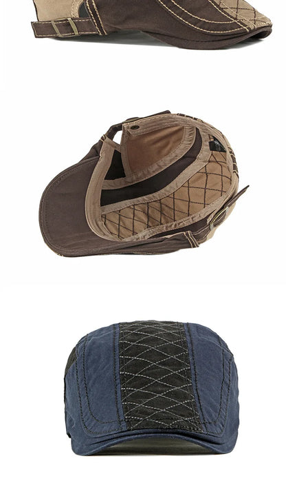 Men Women Beret Spring Autumn Cotton Flat Cap Ivy Gatsby Newsboy Hat Fashion Adjustable Vintage Cabbie Hats