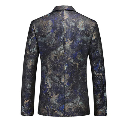2026 New Men's Red Single-breasted V-neck Blazer Coat, Asian Fit Wedding Party Dress Jacket M-6XL New Arrivals