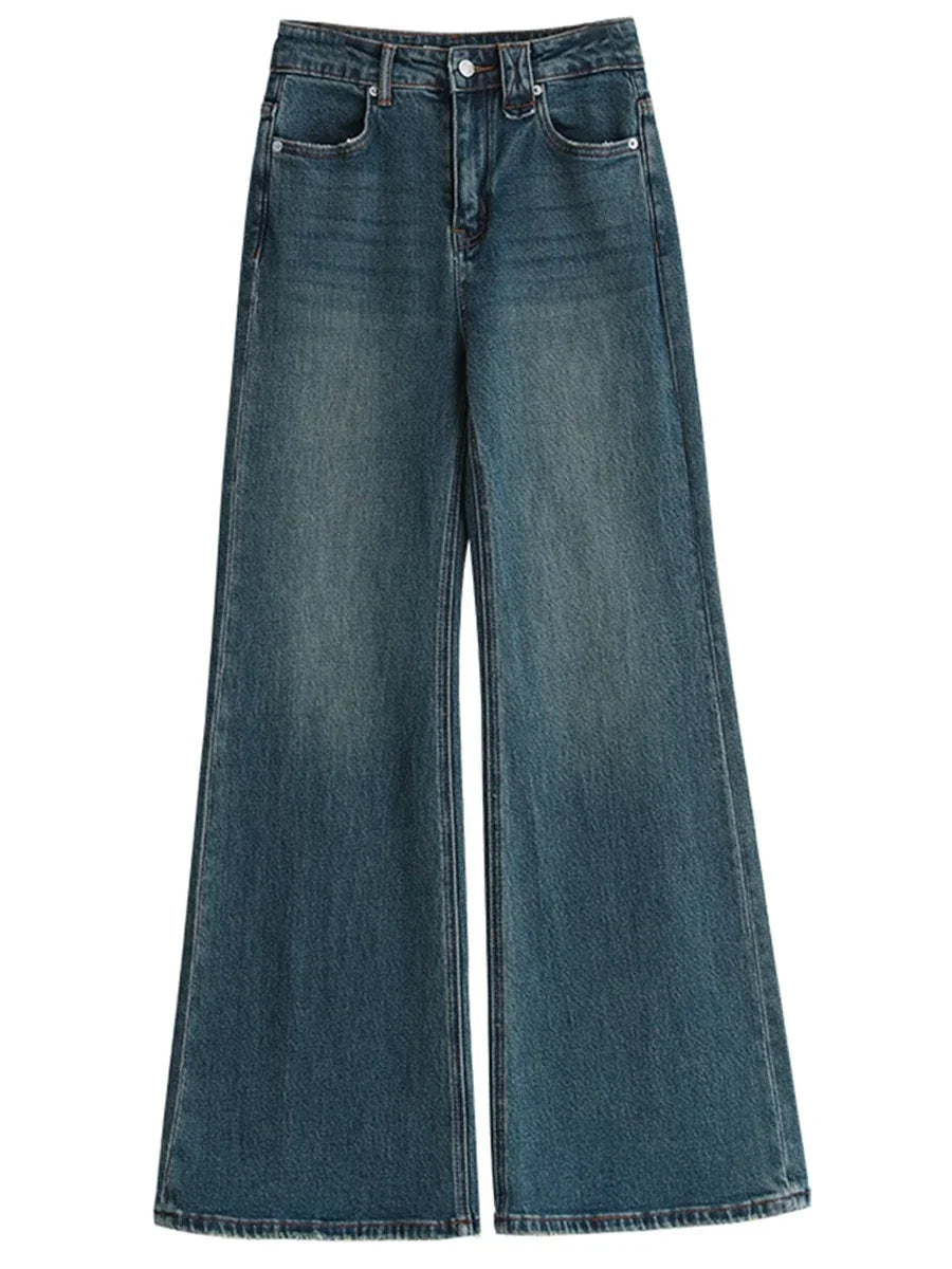 Women Jeans New High Waist Flare Denim Pants Micro Elastic Woman Trousers Horseshoe Pant Female Autumn Winter 2023