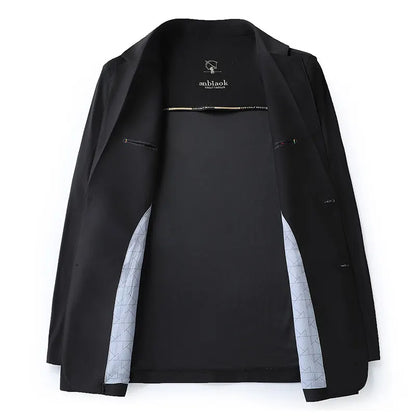 Blazer Summer Men's Casual Fashion Korean-style Business Solid Color Breathable, Lightweight and Sun-protective Clothing Blazer