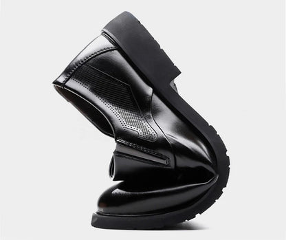 2026 New Designer Leather Shoes for Men Spring Autumn Business Casual Shoes Male Fashion Solid Color Wedding Shoe Man