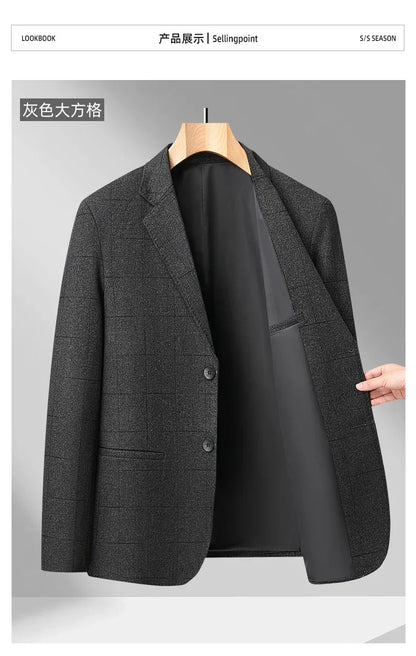 10 Colors Men's Casual Blazer 2026 Spring New Comfortable Single Breasted Suit Jacket for Men