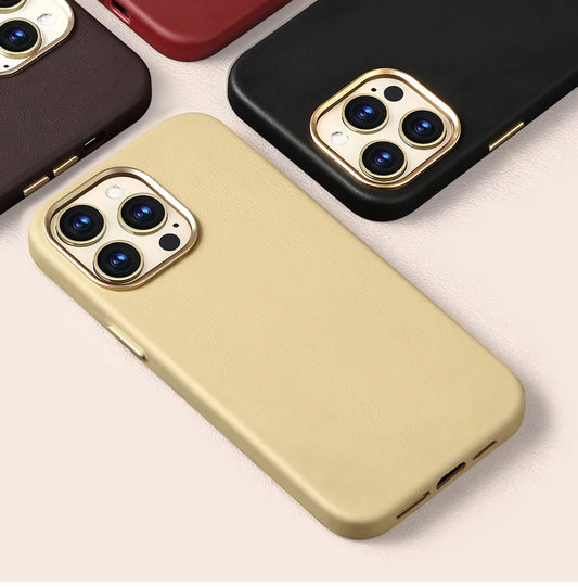 جراب هاتف جلدي أصلي مغناطيسي من LANGSIDI لهاتف iPhone 12 13 14 Pro 14 Plus 14pro شحن لاسلكي لجراب Magsafe