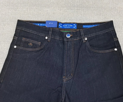 Jeans Thin Cotton Men 2026 Spring Summer new fashion straight breathable outdoors comfort Zipper Big size 30-40 Pants