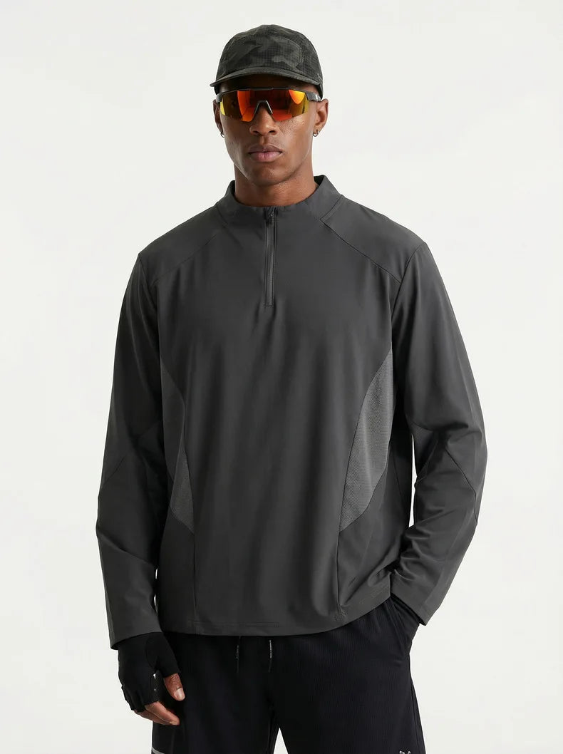 Unisex Cycling Jersey Long Sleeve - High Elastic Lightweight Front Zipper Bike Shirt  Men Women |Windproof Outdoor Sports Tights