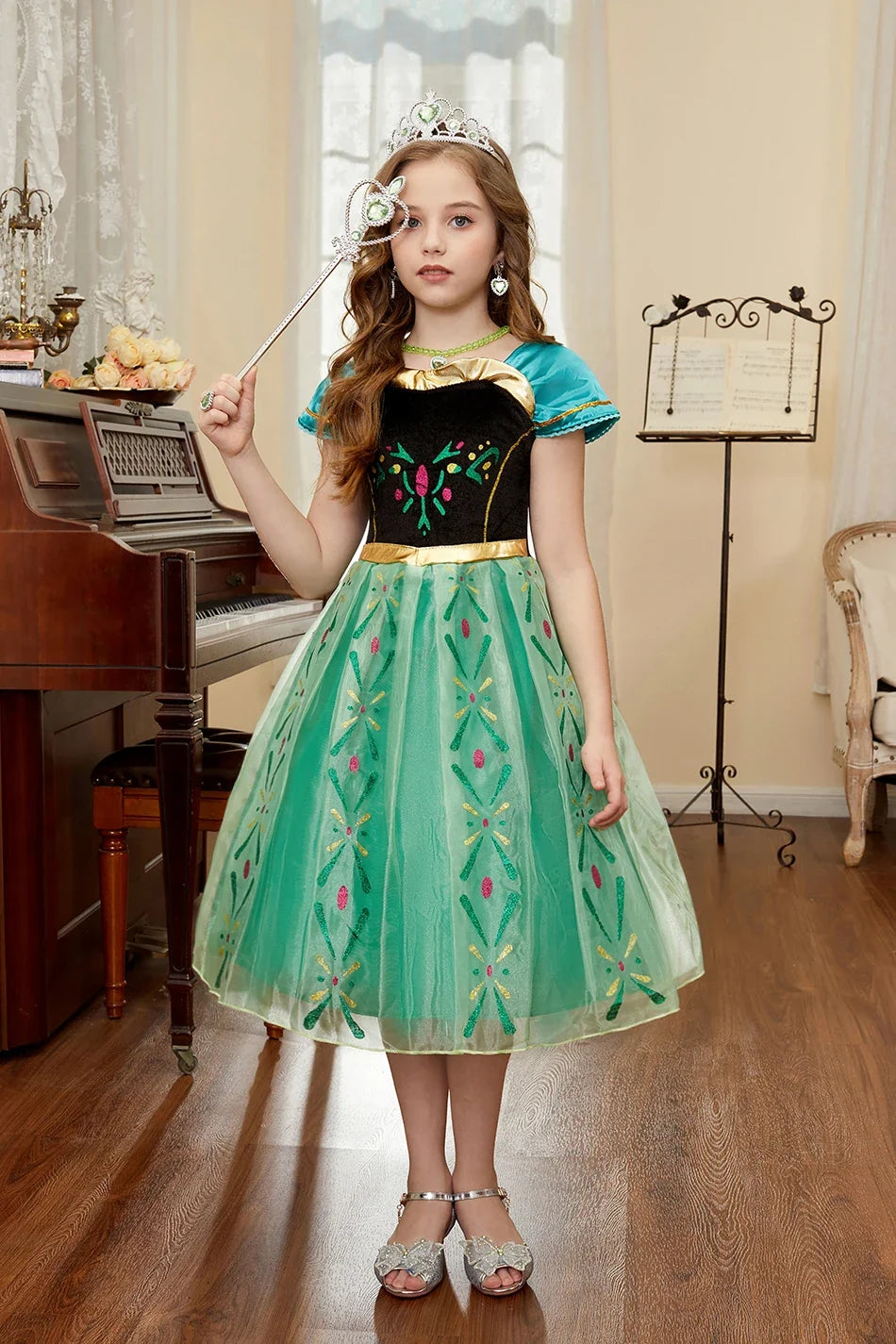 Children Princess Clothing Kids Elsa Anna Cinderella Rapunzel Party Cosplay Dresses Little Girls Christmas Halloween Dress Up