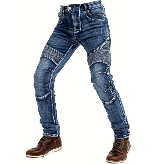 Men's new 2025 four season slim fit fashionable trend daily versatile jeans
