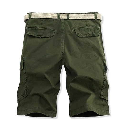 Summer Overalls Men Casual Shorts New Loose Sports Comfortable Knee Shorts Streetwear Breathable Safari Short Pants