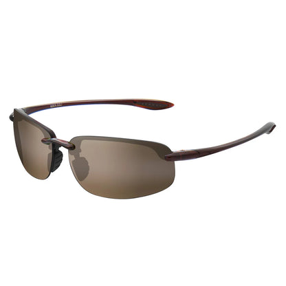 Rimless Polarized Sports Sunglasses Men&Women Tr90 Frame for Running Fishing Baseball Driving （8001）