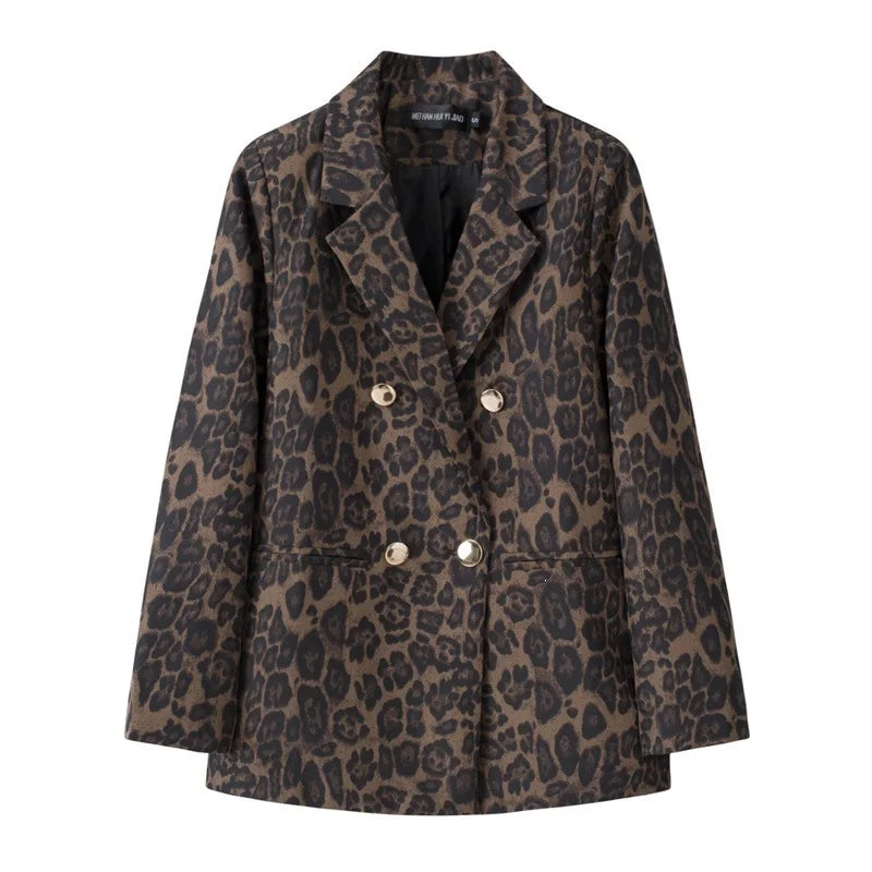 Casual Plaid Women's Suit Jacket Spring Autumn New Style Large Size Street Style Top Quality Polyester Commute Style Fashionable