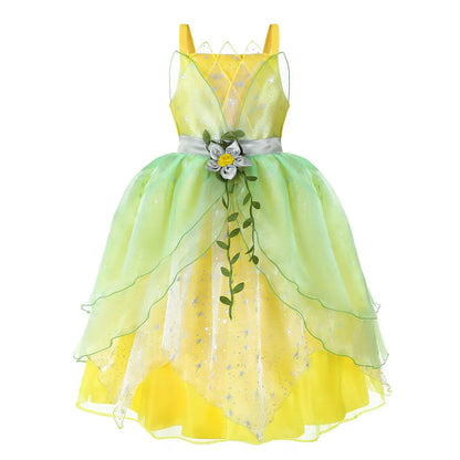 Kids Princess Dress Variety Set for Girl Cosplay Halloween Birthday Party Costume Gown 2-8Y Vestido Girls Birthday Gifts