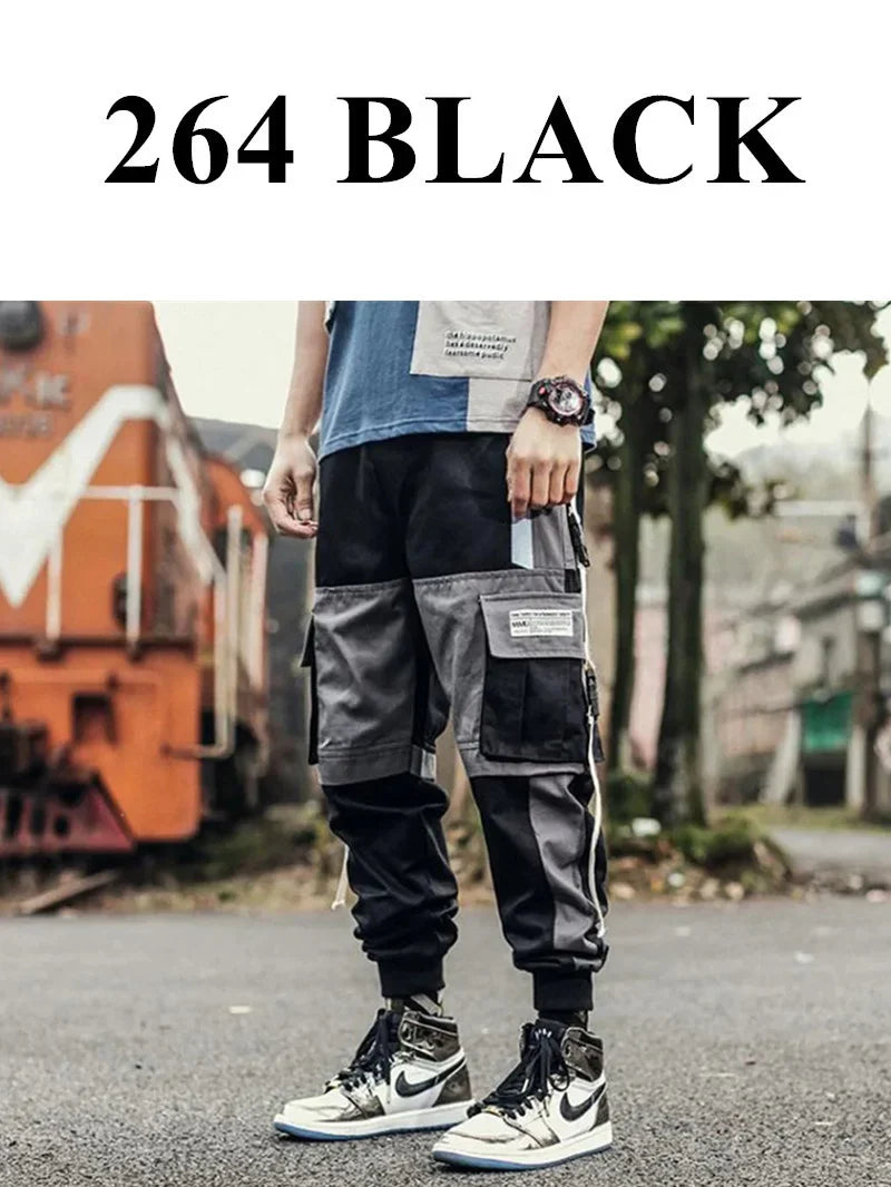 Mens Techwear Sweatpants Y2K Streetwear Jogging Pants Men Hip Hop Street Dance Casual Trousers Vintage Cargo Pant Pantalon Homme